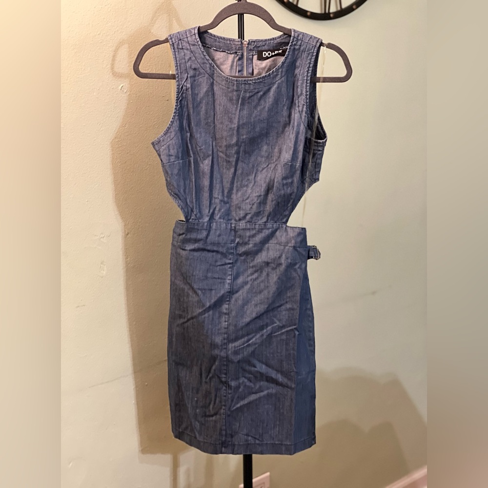 Do+Be Open Back Soft Denim Dress